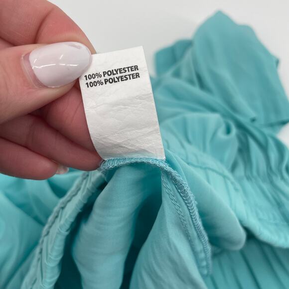 Ramy Brook Austin Drawstring Shorts Mini in Aqua Pull On Size XS - Picture 5 of 7